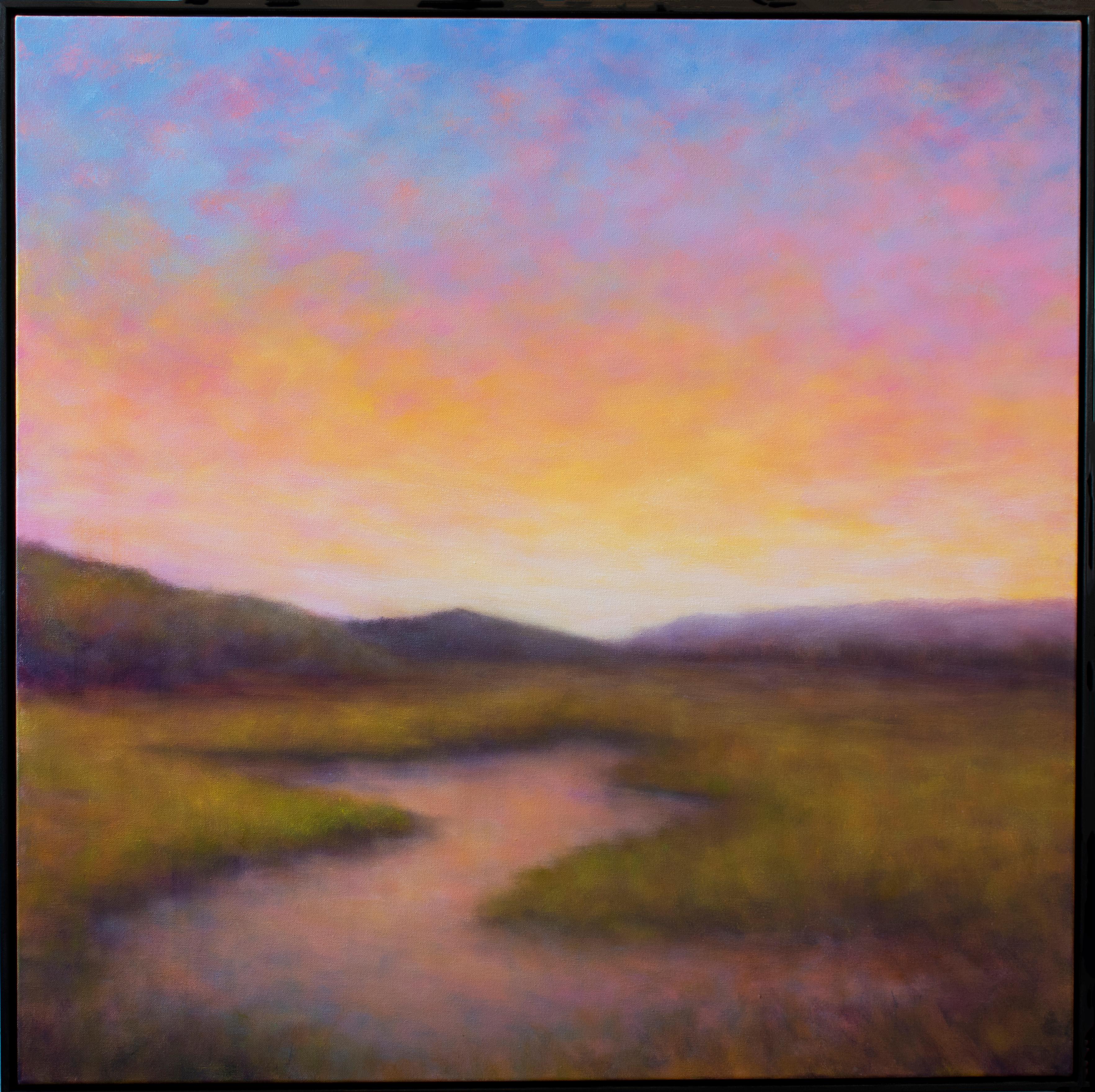 Victoria Veedell Landscape Painting - Sunset Marsh