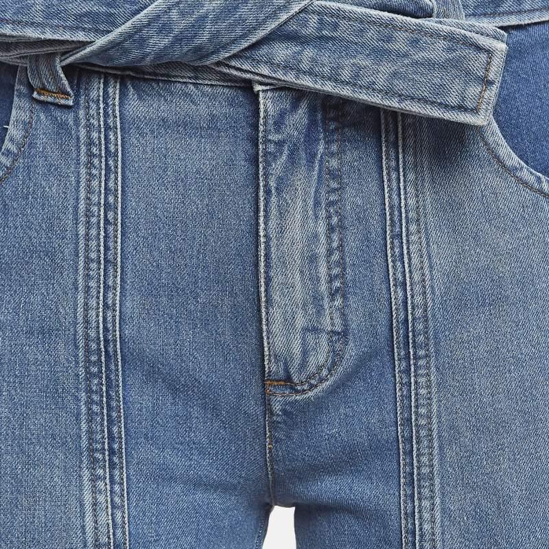 Grigio Victoria Victoria Beckham Jeans cropped in denim blu Vita 25