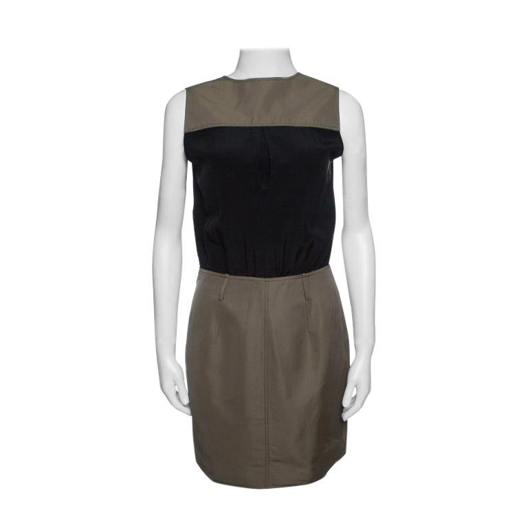 Victoria Victoria Beckham Colorblock Sleeveless Dress S For Sale at 1stdibs