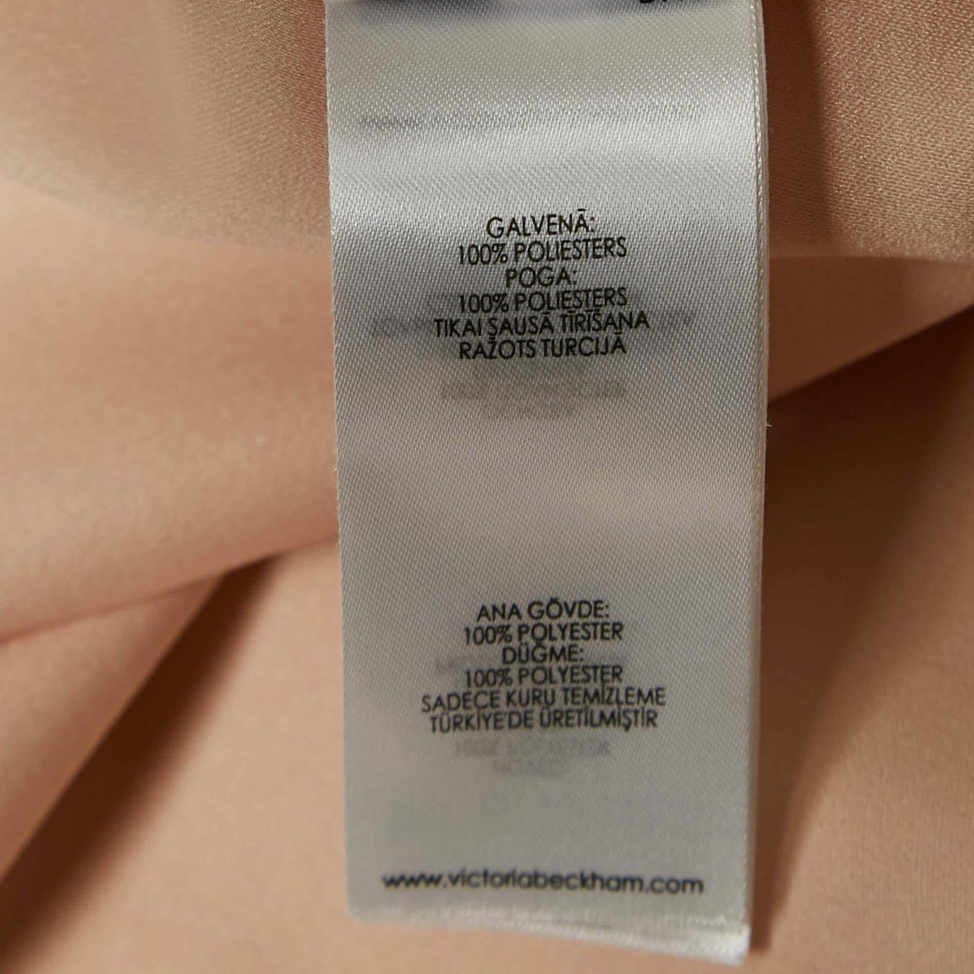 De las mujeres Victoria Victoria Beckham Vestido corto con botones delanteros y cintura alta M en venta