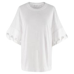 Victoria Victoria Beckham Satin Ribbon Trimmed Oversize T-shirt