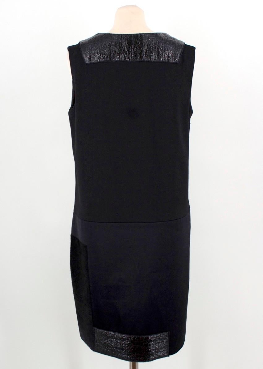 Victoria Victoria Beckham Wool & Calf Hair Dress - Size US 8 In Excellent Condition For Sale In London, GB