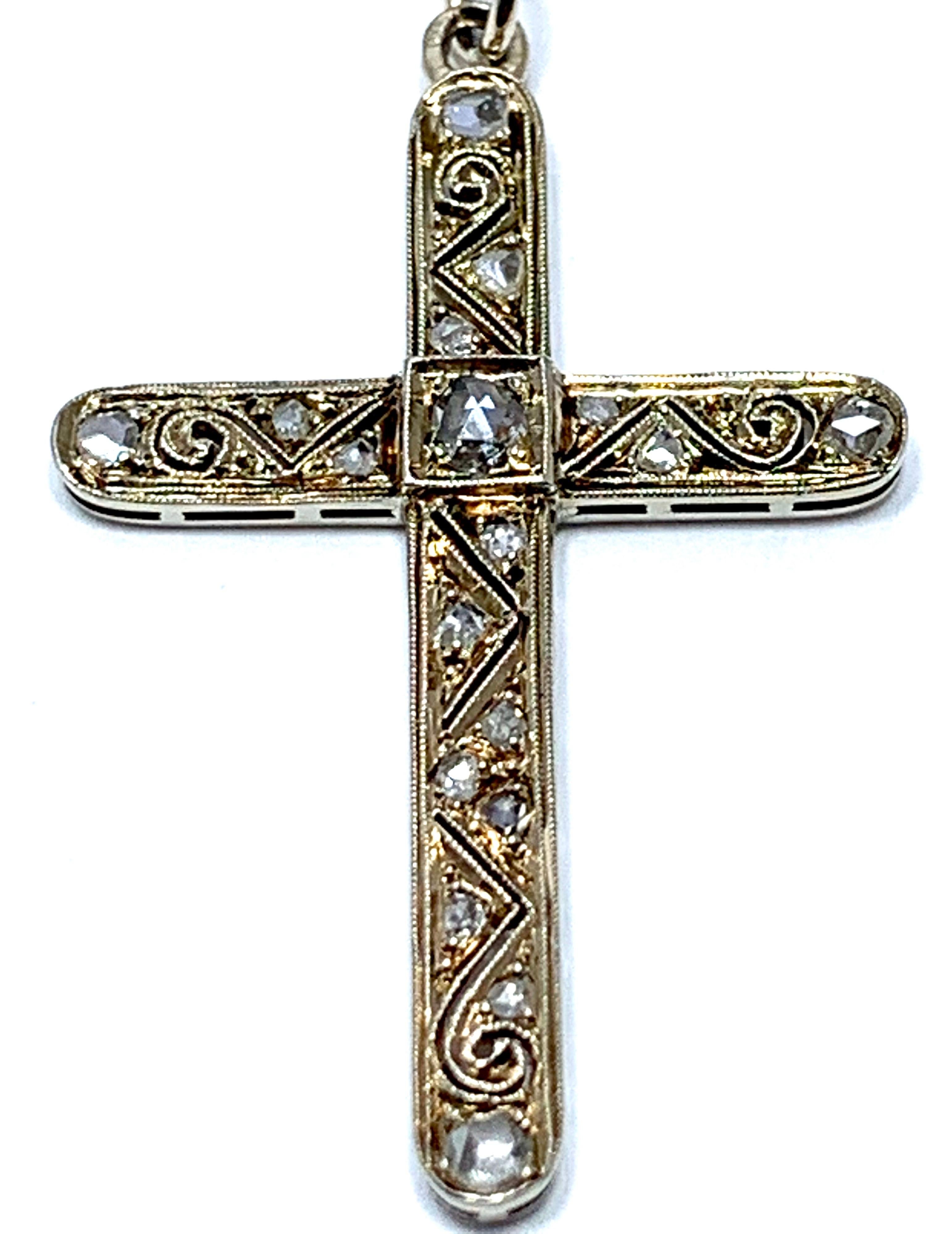 men gold cross necklace
