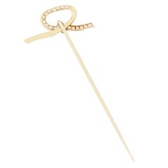 Victorian 0.34ct Diamond and Pearl Pin Brooch, c1880s