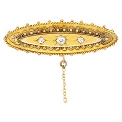 Victorian 0.40ct Diamond Brooch, c.1880s