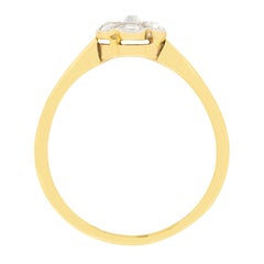 Victorian 0.40 Carat Diamond Daisy Cluster Ring, circa 1900s