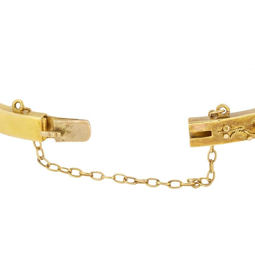 Brazalete victoriano de diamantes y zafiros de 0,50 ct, c1880 Victoriano en venta