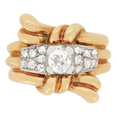 Victorian 0.50ct Diamond Cluster Cocktail Ring, c.1880s