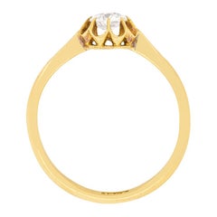Victorian 0.50ct Diamond Solitaire Engagement Ring, c.1880s