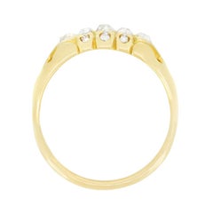 Victorian 0.51ct Diamond Five Stone Ring, c.1880s