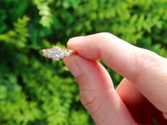 Victorian 0.54ct Diamond and 18k Yellow Gold Cocktail Ring, Circa 1900
