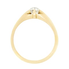 Viktorianischer 0,55ct Diamant Siegelring, um 1900