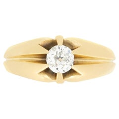 Viktorianischer 0,55ct Diamant Siegelring, um 1900