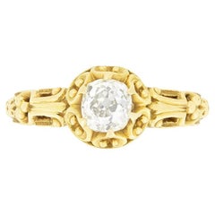 Victorian 0.60ct Diamond Solitaire Ring, c.1880s