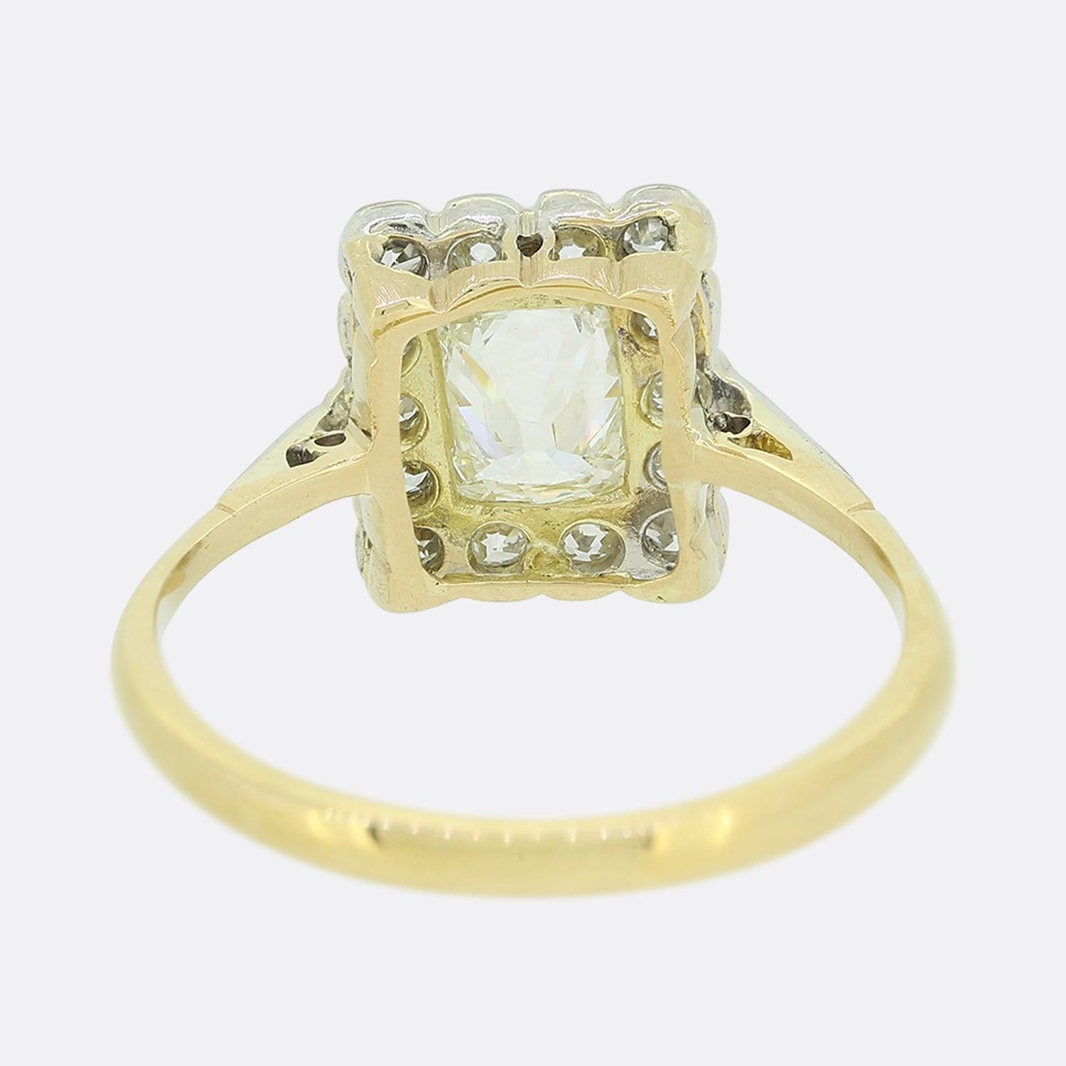 Viktorianischer 0.65 Karat Altschliff Diamant Cluster Ring im Zustand „Gut“ im Angebot in London, GB