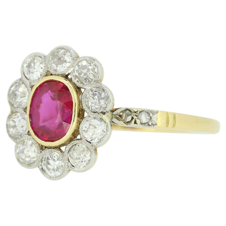 Victorian Cluster Rings - 477 For Sale at 1stDibs | victorian diamond ...
