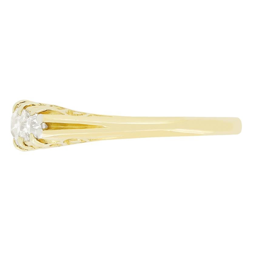 Viktorianischer 0,85ct Diamant-Fünf-Stein-Ring, um 1880 (Alteuropäischer Schliff) im Angebot