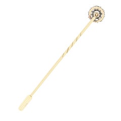 Victorian 1.00ct Diamond Pin Brooch, c.1880s