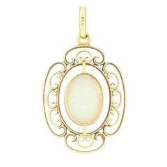 Victorian 1.00ct Opal Pendant, c.1900s