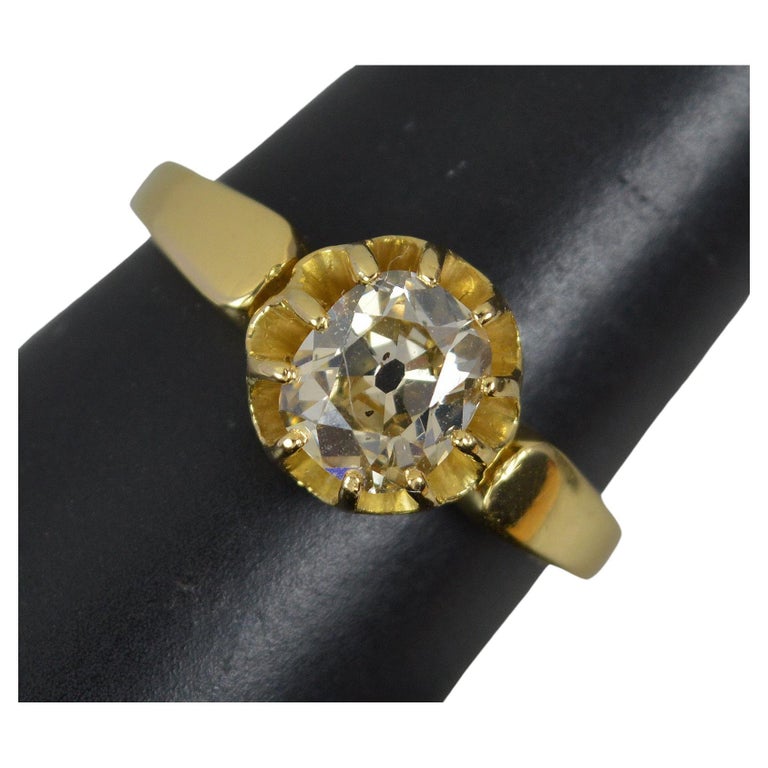 Bracelet victorien à maillons en or 10 KT et diamants taille rose