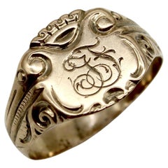 Victorian 10K Gold Austro-Hungarian Men’s Signet Ring