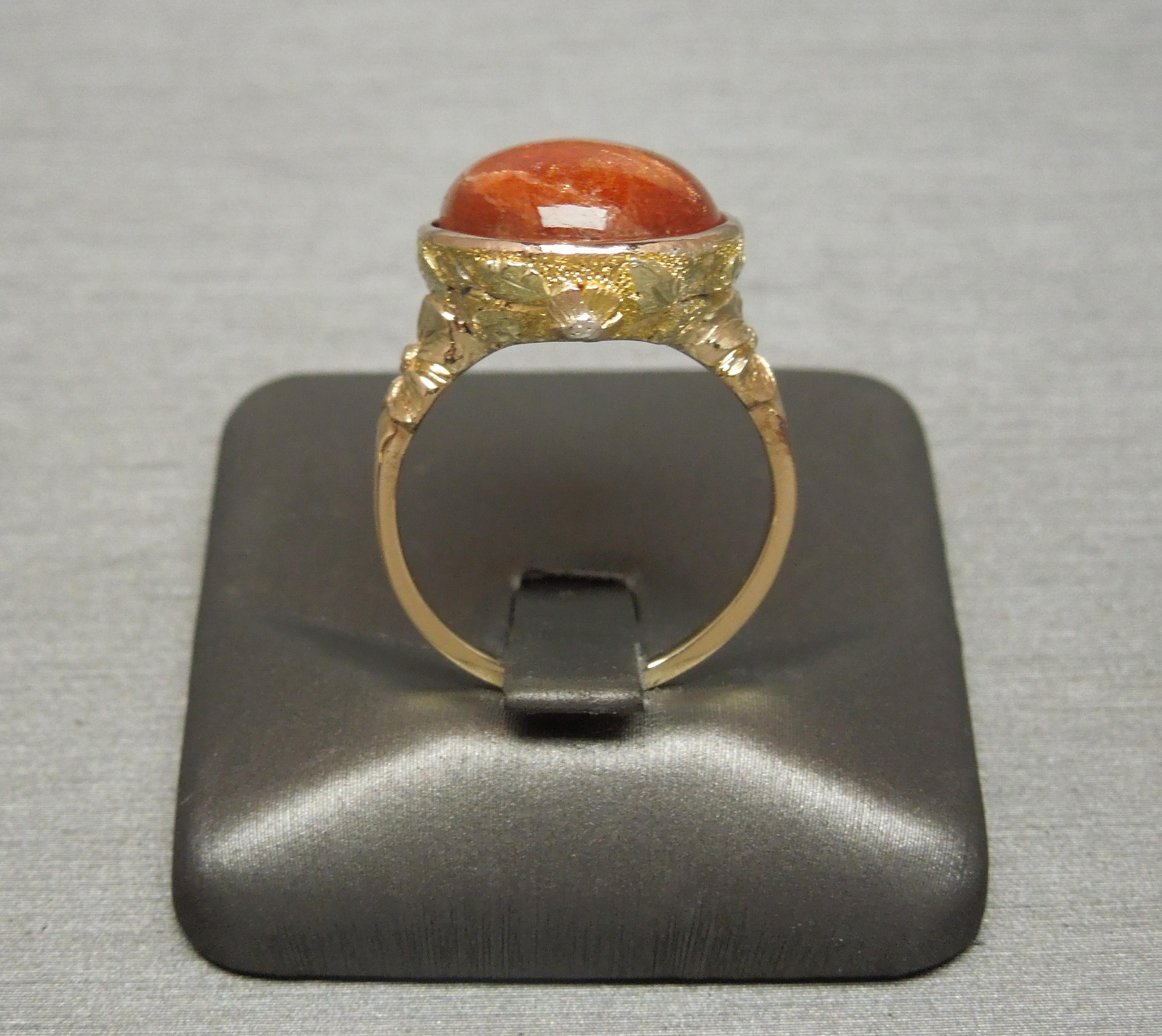 Victorian 11.10 Carat Sunstone Ring 6