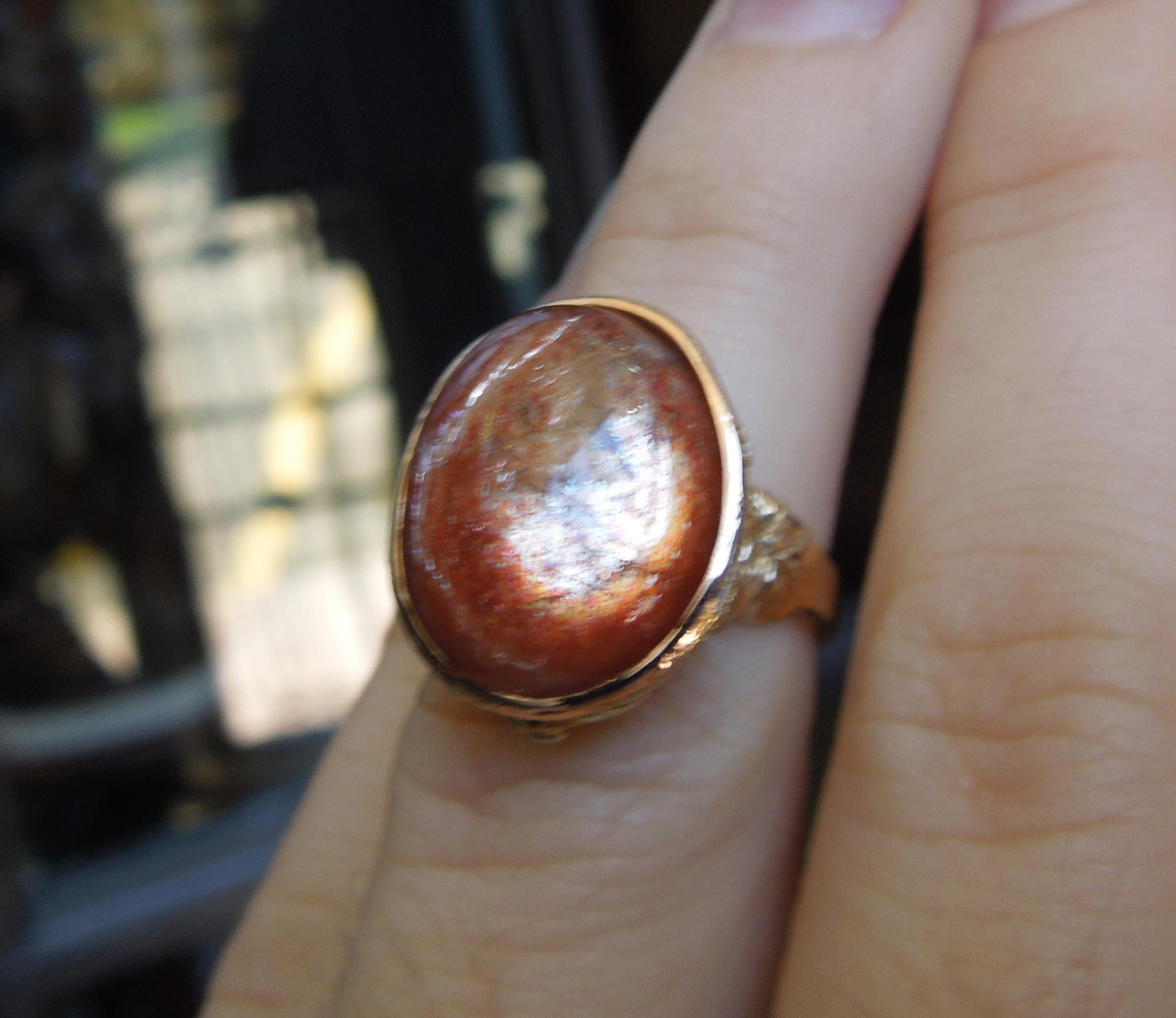 Victorian 11.10 Carat Sunstone Ring 1