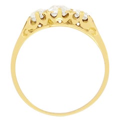 Victorian 1.15ct Diamond Trilogy Ring, c.1880s