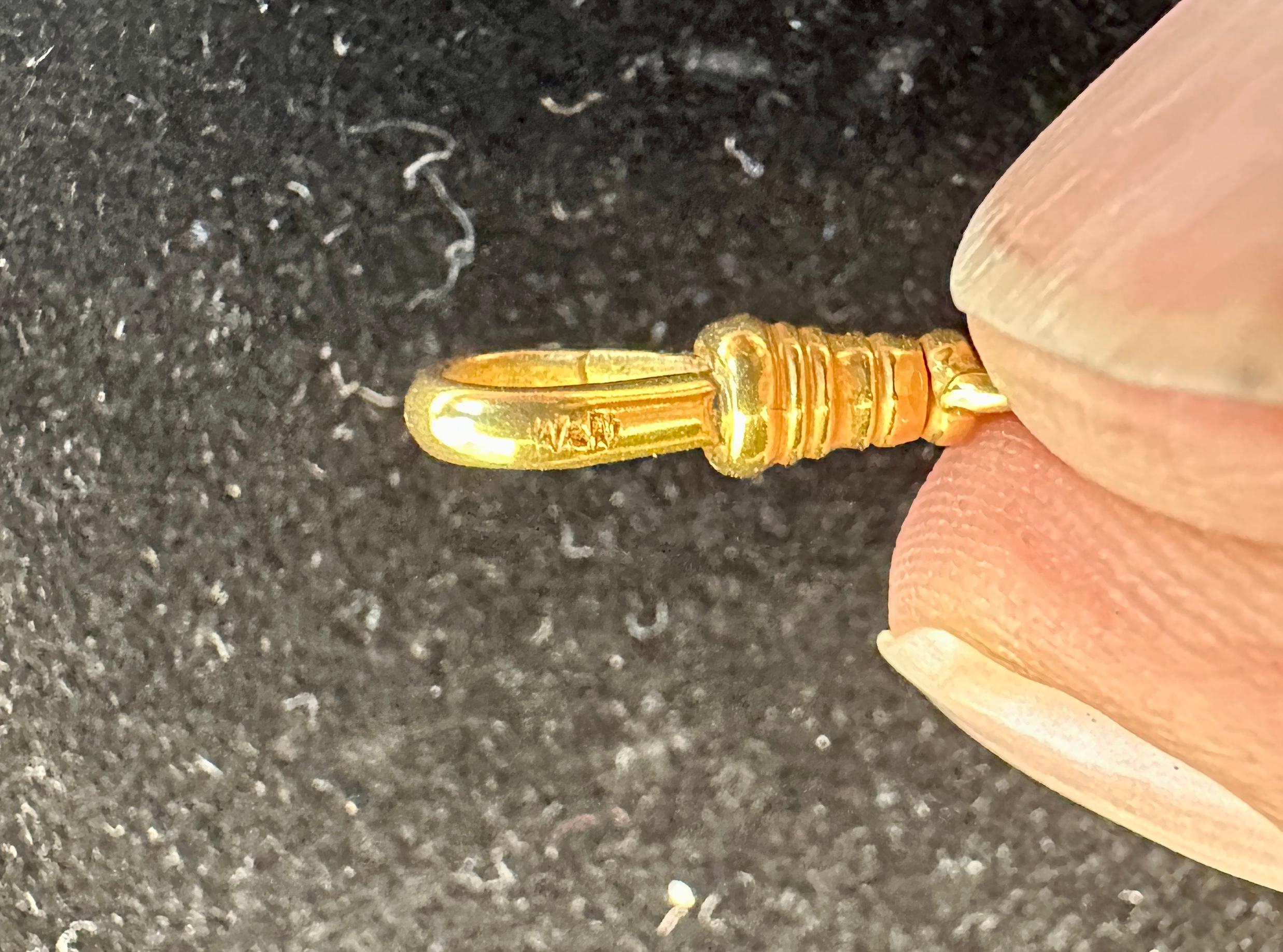 Collana vittoriana a catena Longuard in oro 14 carati da 47 pollici Clip per cani a scorrimento con perle in vendita 9
