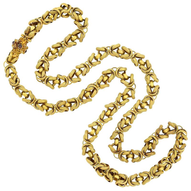 Victorian Russian Gold Handmade Chain 60