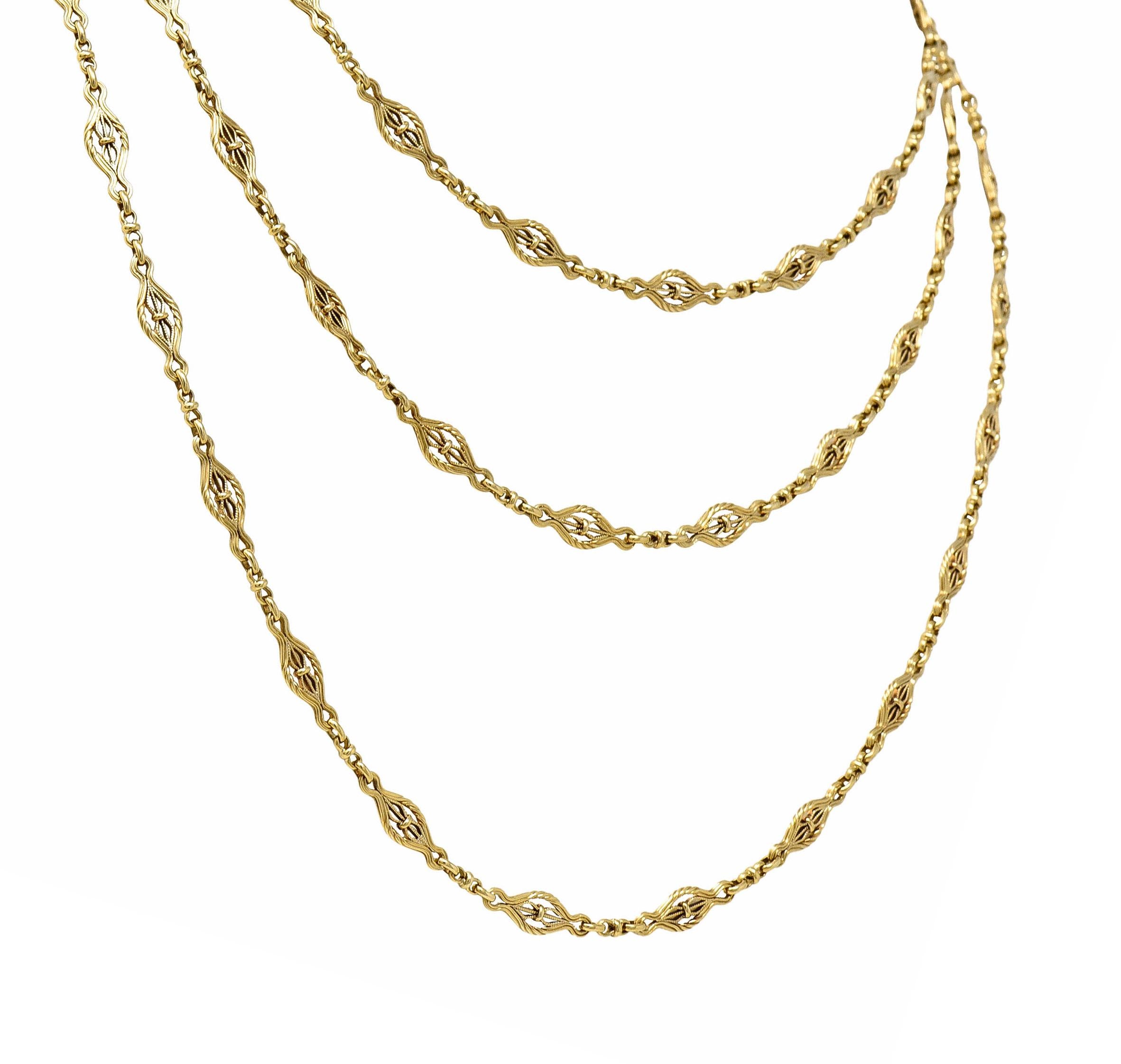 14k gold filigree necklace