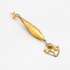 Antique Victorian 14 Karat Gold Dangle Earring