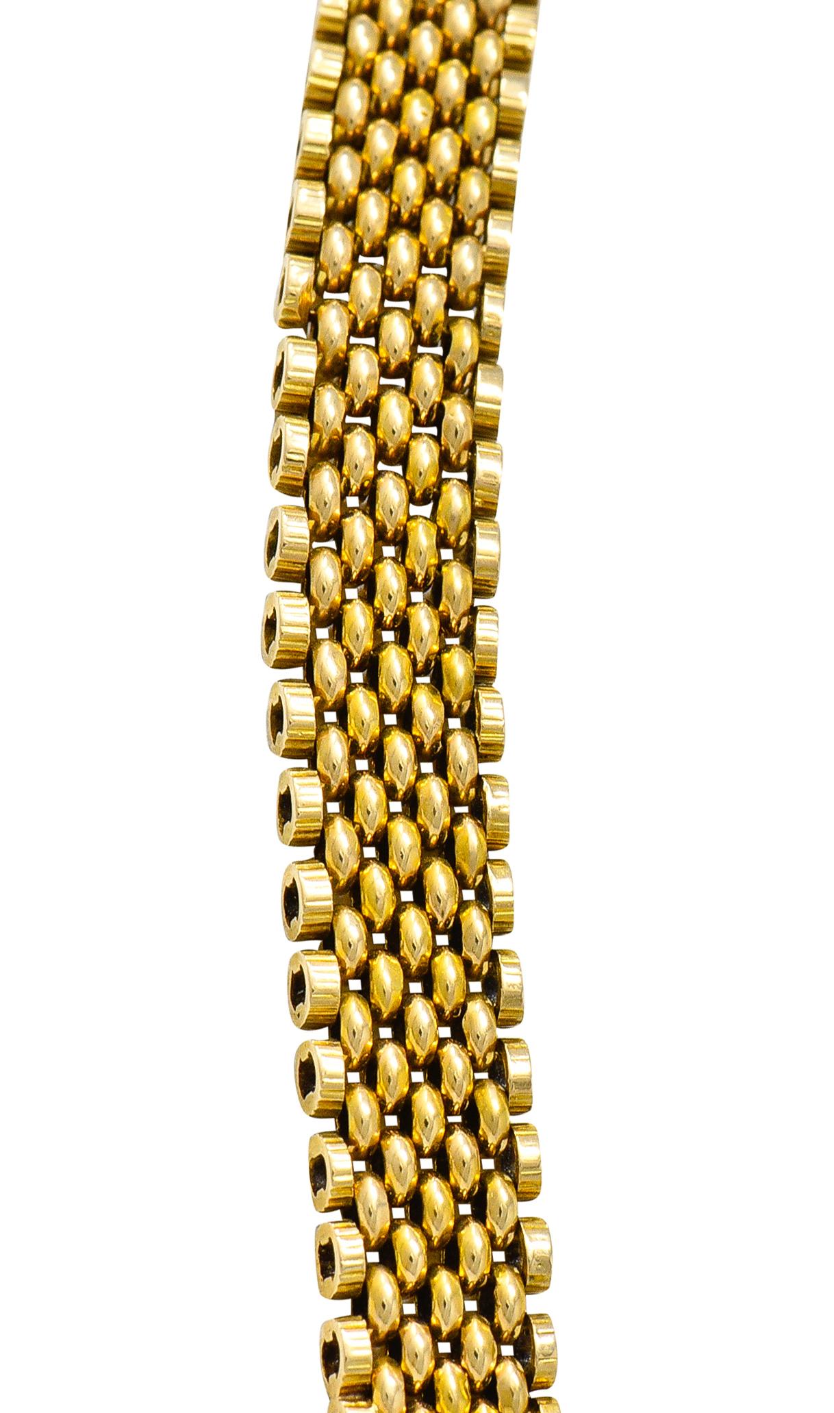 Victorian 14 Karat Yellow Gold Wide Chain Necklace 1