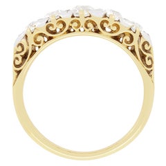 Victorian 1.40ct Diamond Five Stone Ring, c.1880s