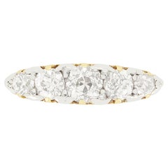 Victorian 1.40ct Diamond Five Stone Ring, c.1880s