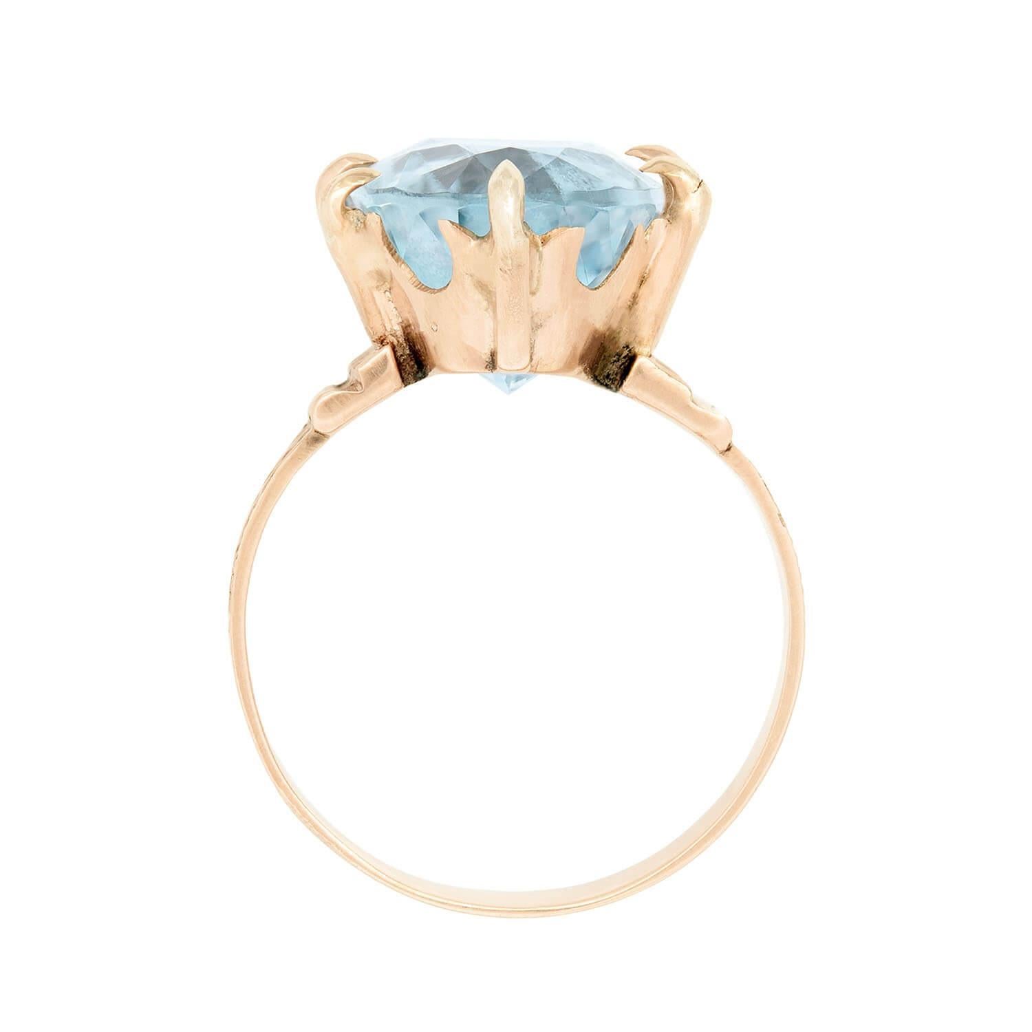 da uomo o donna Anello vittoriano in acqua 14K in vendita