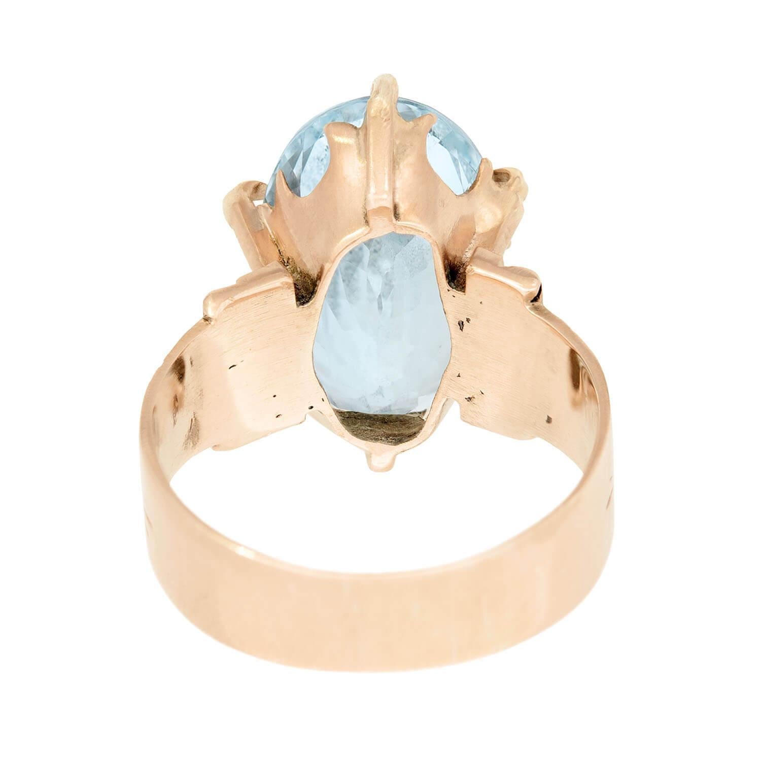 Anello vittoriano in acqua 14K in vendita 1