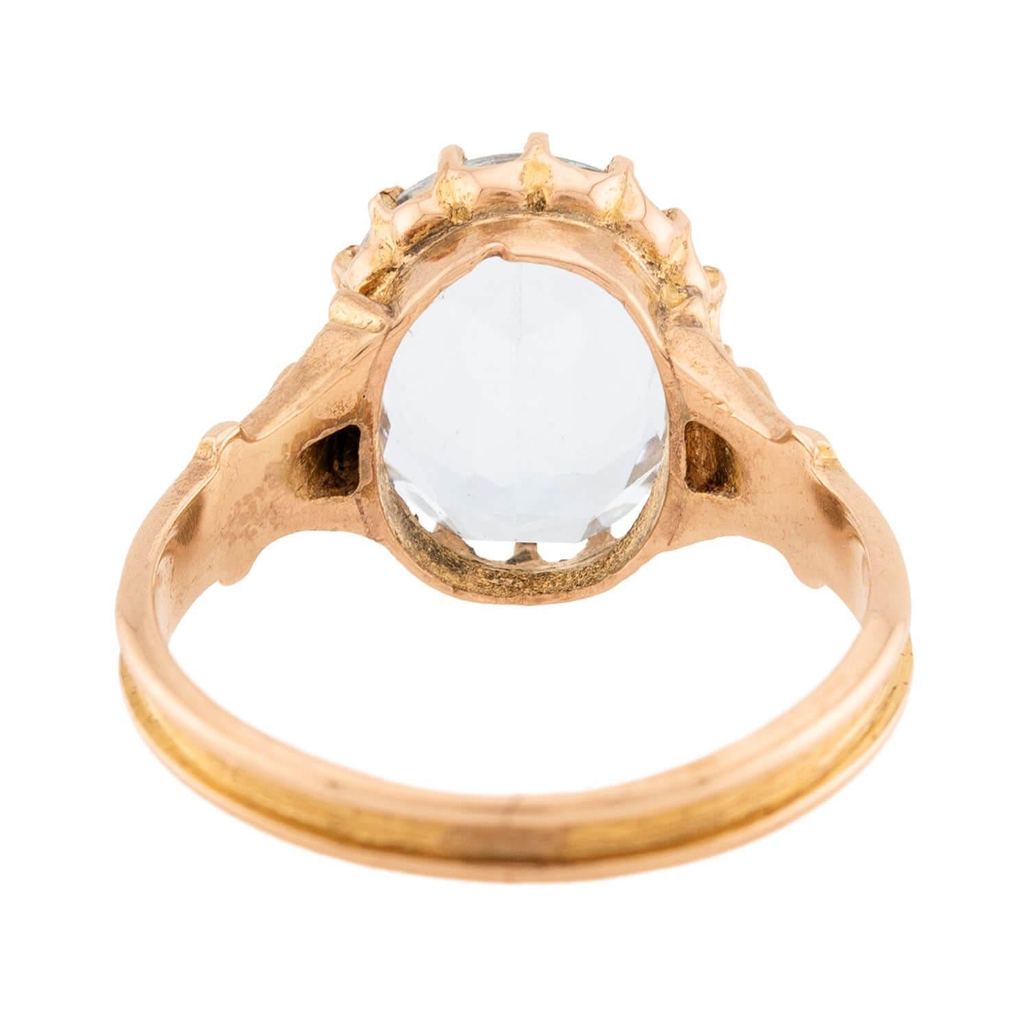 Anello vittoriano in acqua 14k In condizioni buone in vendita a Narberth, PA