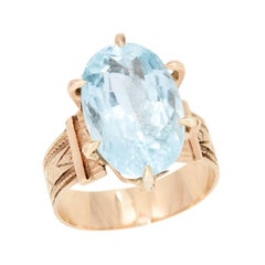 Anello vittoriano in acqua 14K