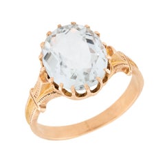 Anello vittoriano in acqua 14k
