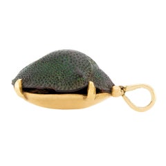 Victorian 14k Beetle Pendant/Charm