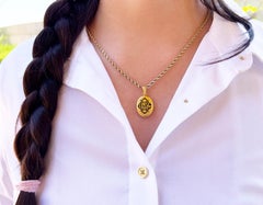 Victorian 14K Bloomed Gold Mourning Locket, Oct. 3rd, 1896