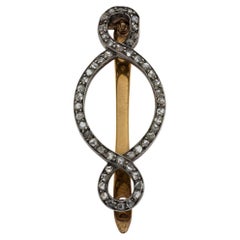 Viktorianische 14k Diamant Barette