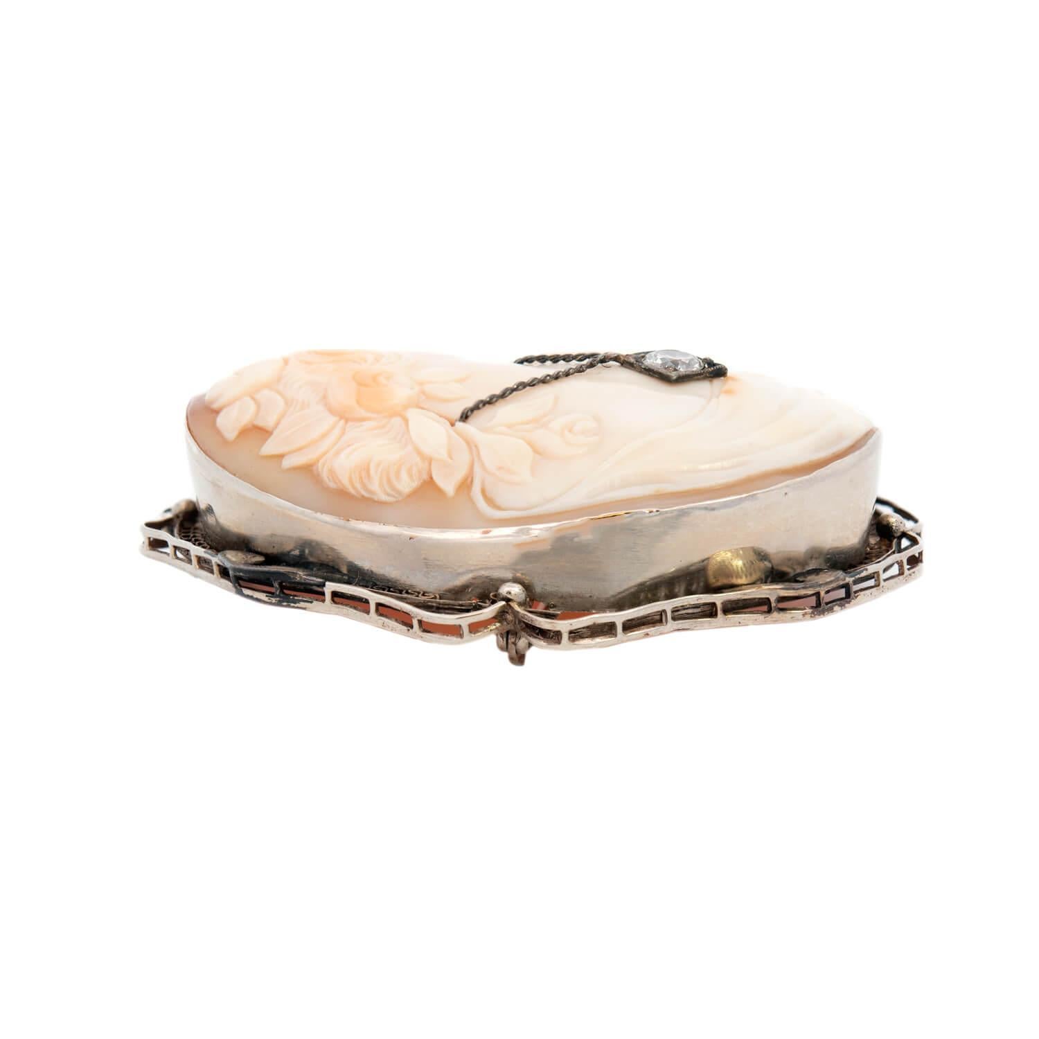 El primer uso conocido de la concha para tallar camafeos tuvo lugar durante los siglos XV y XVI. Antes, los camafeos se tallaban en piedra dura. Los camafeos renacentistas suelen ser blancos sobre fondo grisáceo y se tallaban en la concha de un