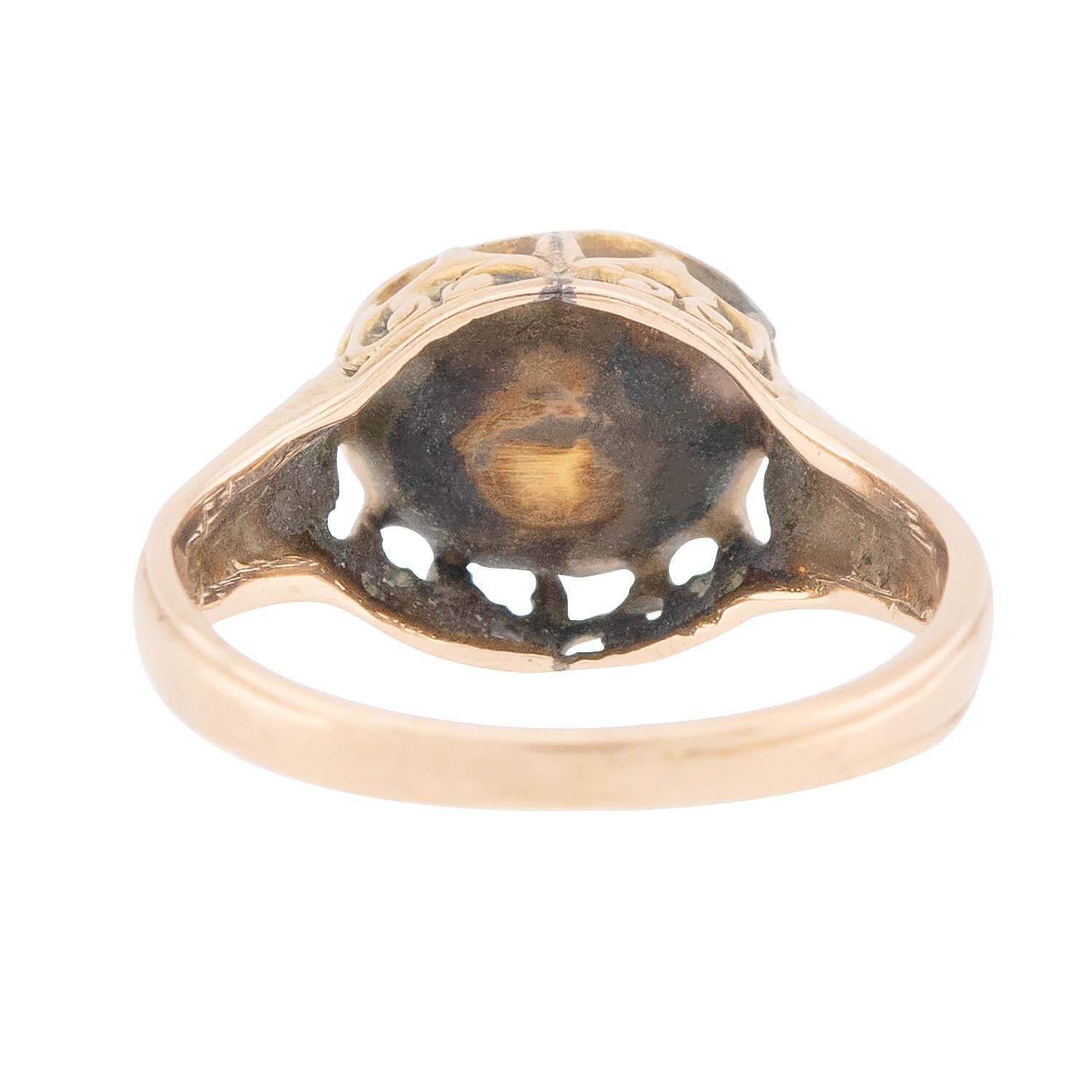 Anello di fidanzamento vittoriano con diamante 14k 1,10ct In condizioni buone in vendita a Narberth, PA