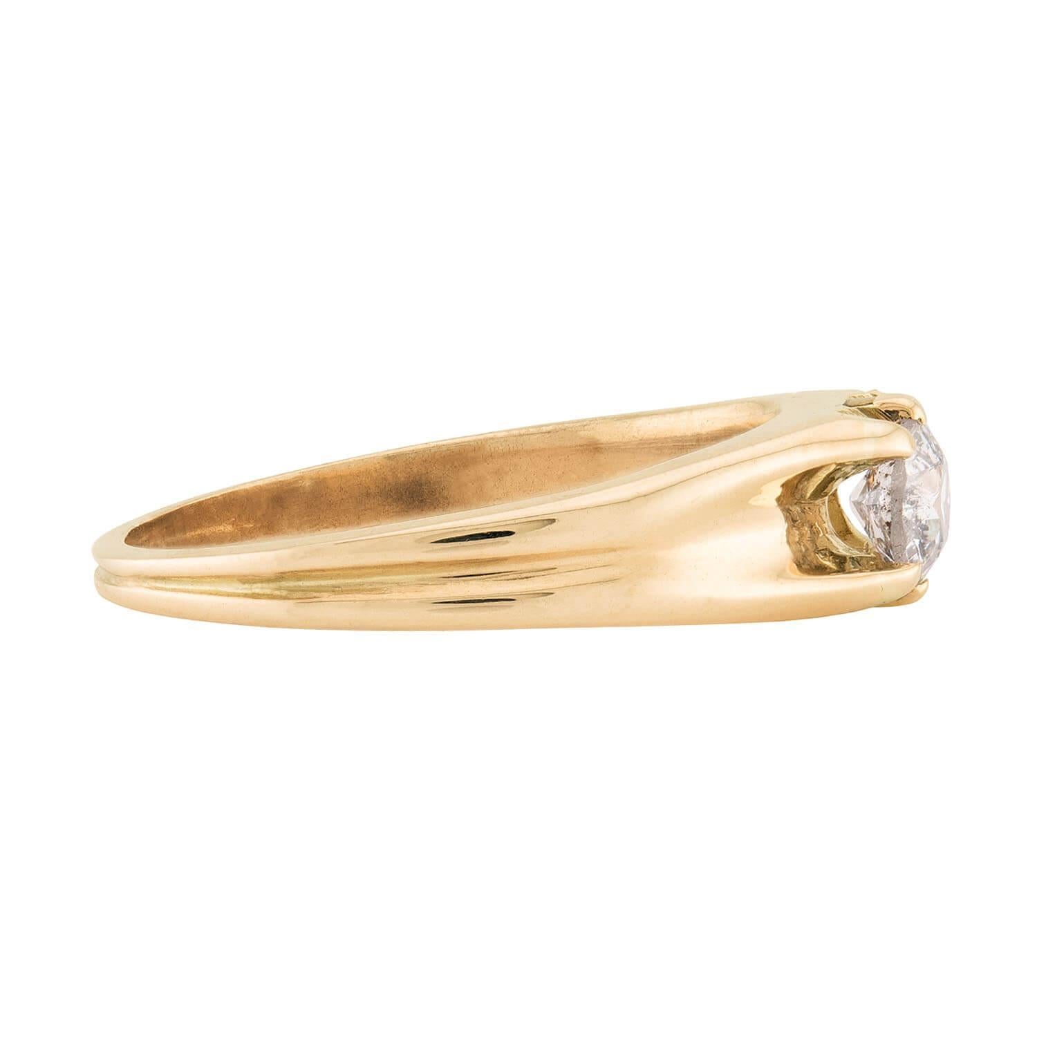 Vittoriano Anello di fidanzamento vittoriano con diamante 14k da 0,45 carati in vendita