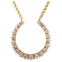 Colgante Victoriano Herradura 14k Diamantes