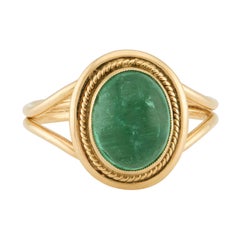 Victorian 14k Emerald Ring