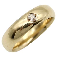 Bracelet victorien en or 14K avec diamant serti à fleur de peau