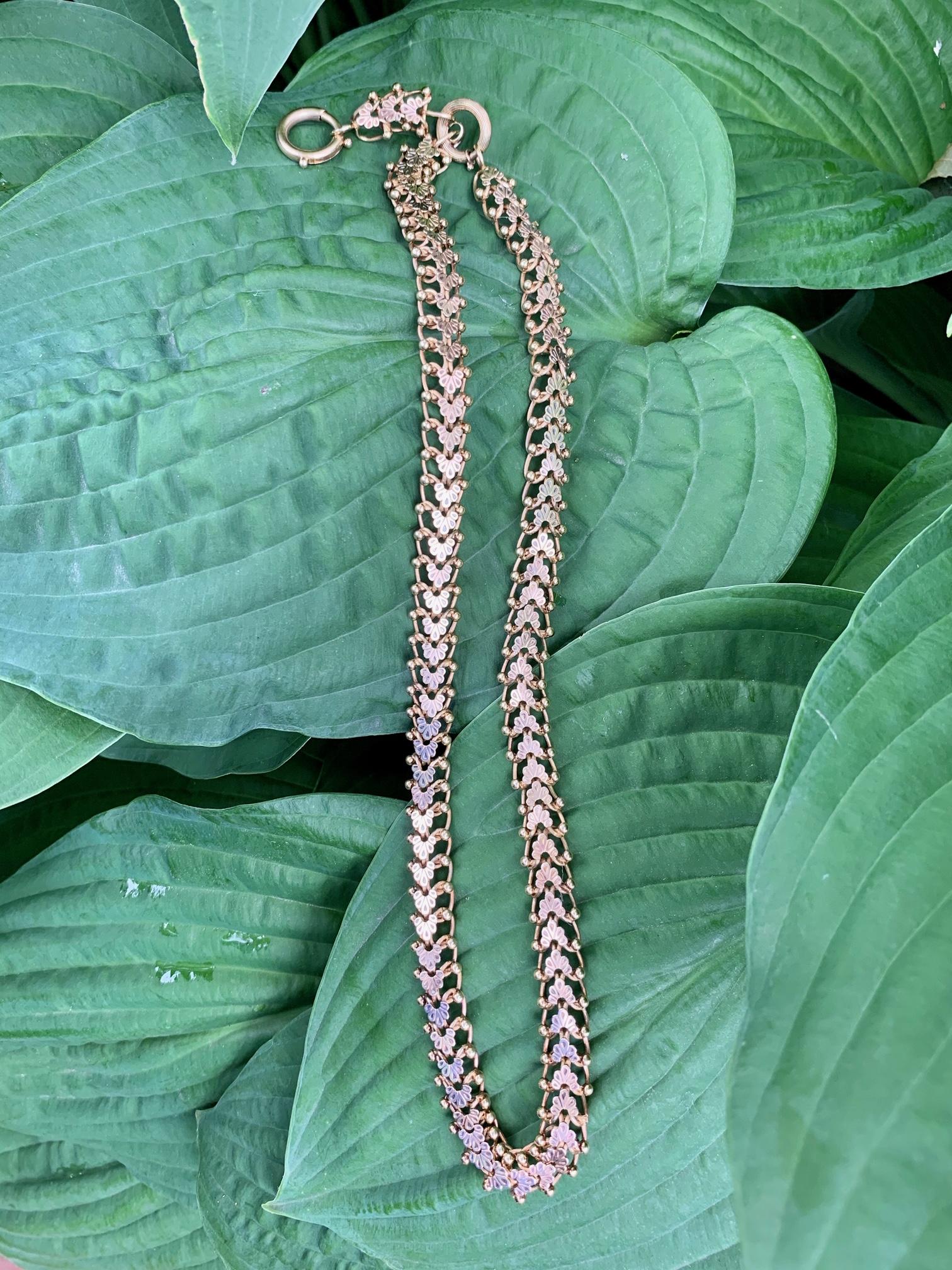 Victorian 14 Karat Gold Chain For Sale 1